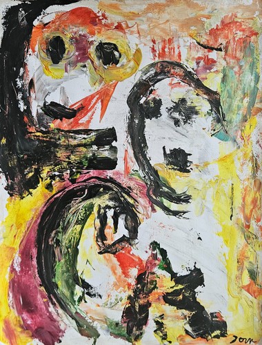 Quadro astratto olio tela - quadro,
