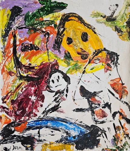 Quadro astratto olio - , tela