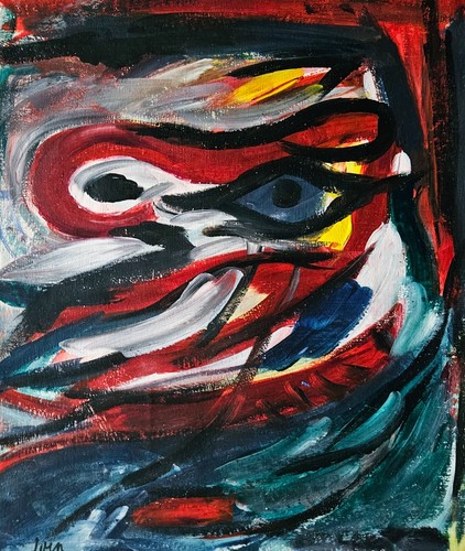Quadro astratto olio - su, tela