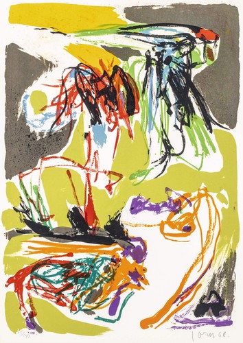 Asger jorn litografia colori - asger,