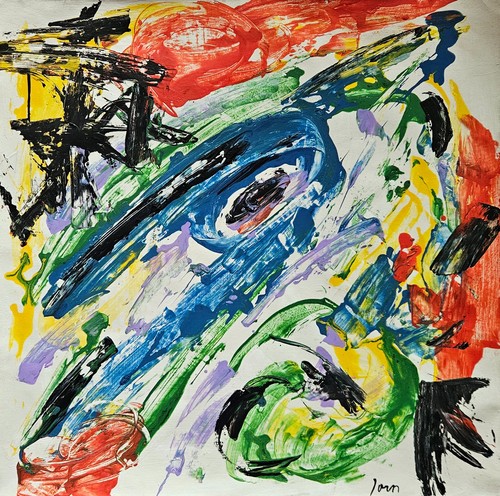 Quadro astratto olio - , su
