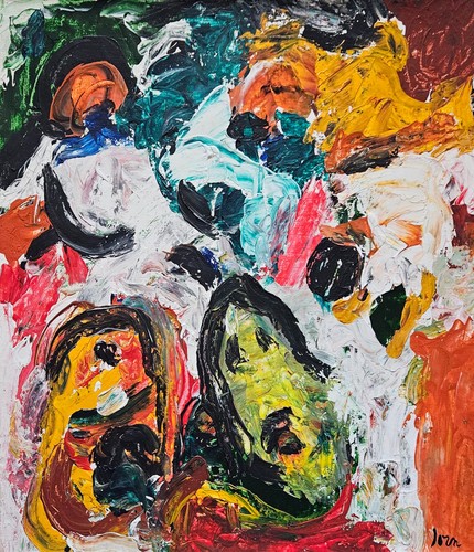 Quadro astratto olio - , tela